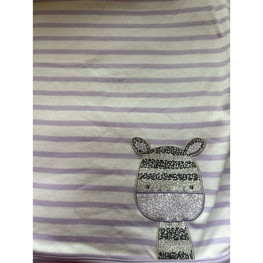 Koala Baby 2018 Toys R Us Purple White Stripe Zebra Baby Blanket Reversible VGC